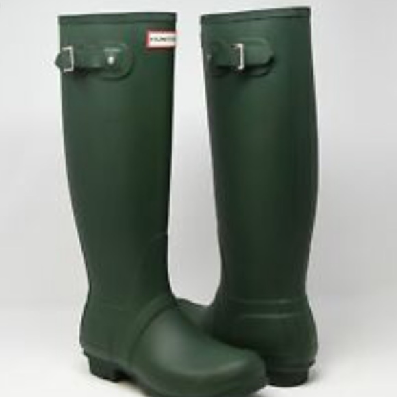 Green Hunter Boots - Picture 2 of 2